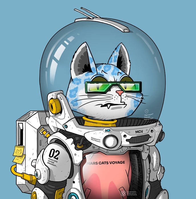 Mars Cat in Spacesuit #194